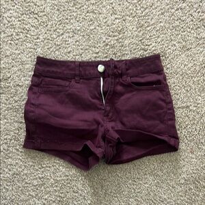 Women's Burgundy Shorts